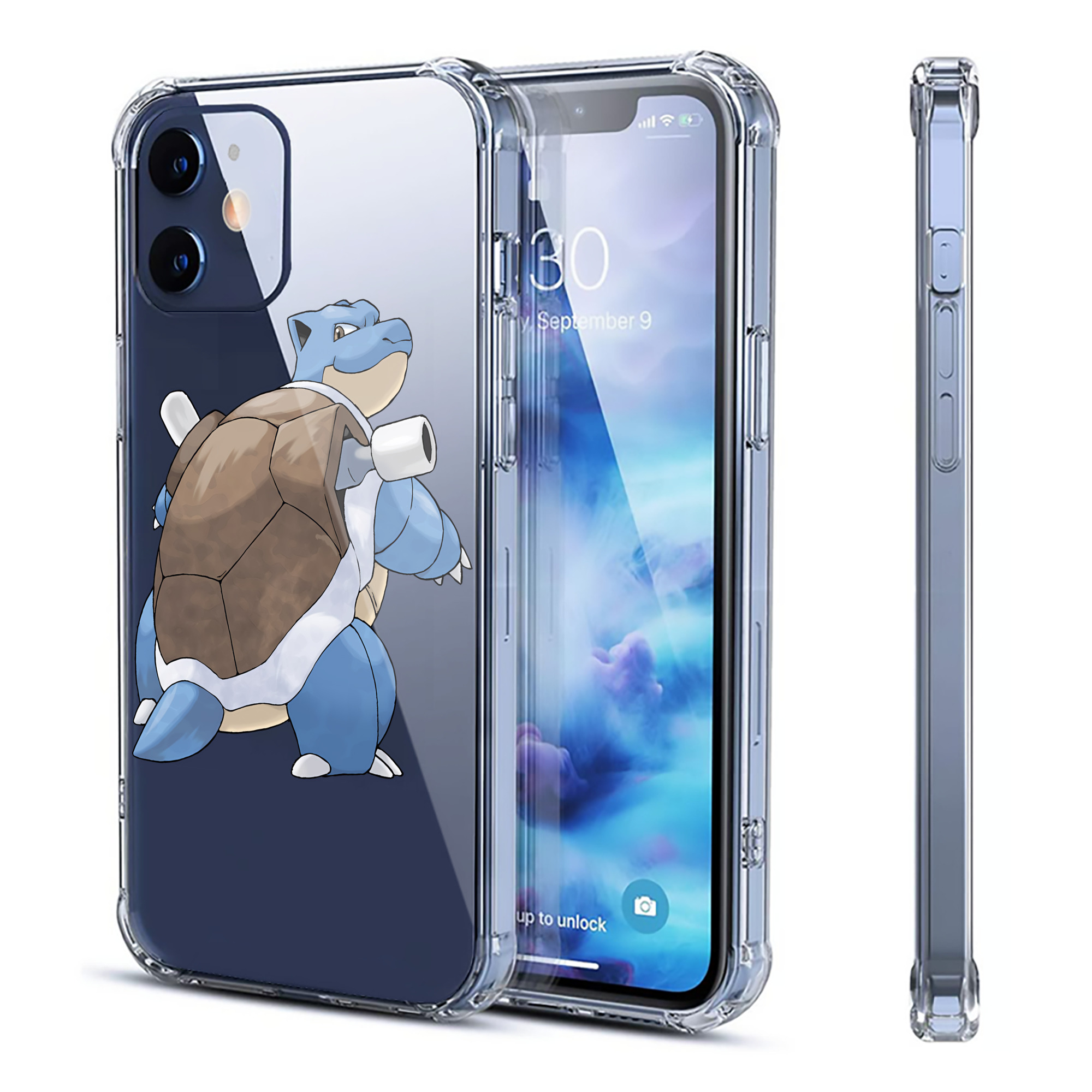 （画像用） ポケットモンスター Pokémon 【iPhone 12シリーズ対応】透明スマホケース（クリアソフトケース）